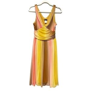 Yues Sleeveless Midi Colorful Midi Dress Size L
